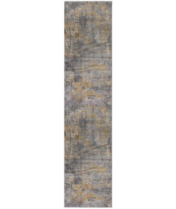 Tapis de couloir vintage Gris/Ocre 80x300cm 50-70% off 