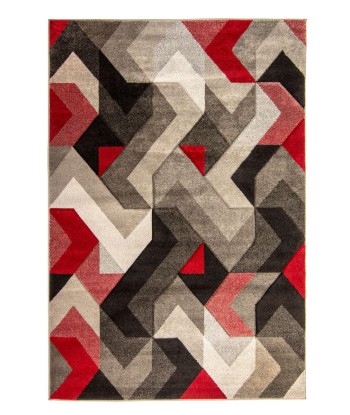 Tapis Shaggy Aurora Gris/Rouge 160x230cm la livraison gratuite