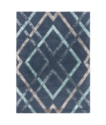 Tapis en laine Treillis Bleu votre restaurant rapide dans 