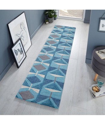 Tapis de couloir Kodiac bleu 60x230cm Le MVP de beaucoup