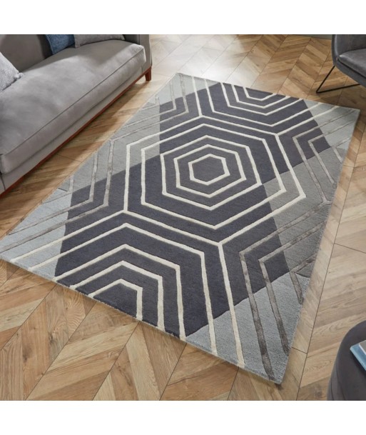 Tapis en laine Harlow Gris le concept de la Pate a emporter 