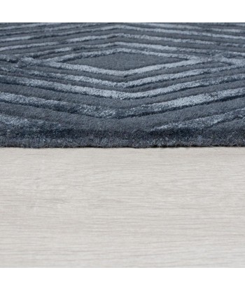 Tapis en laine Diamonds Bleu 120x170cm 2023