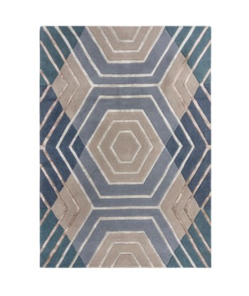 Tapis en laine Harlow Bleu 120x170cm suggérées chez