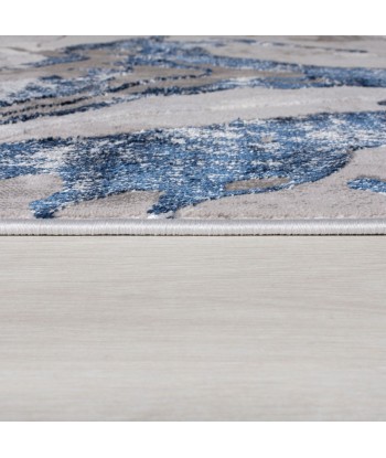 Tapis style effet marbre Bleu Voir les baskets