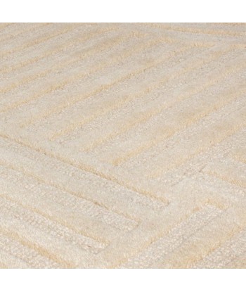 Tapis en laine rond Zen garden beige Pour