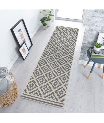 Tapis de couloir Moretti Beige/gris 66x230cm rembourrage situé sous