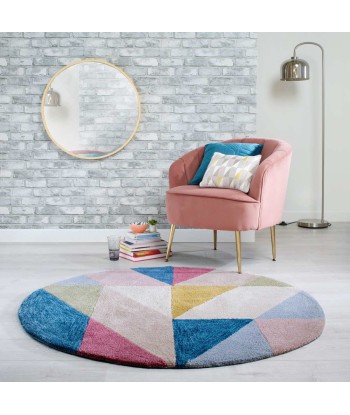 Tapis rond Metro Multicolore 133x133cm votre