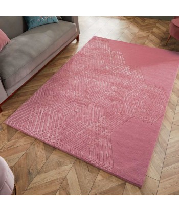 Tapis en laine Diamonds Rose 160x230cm chez Cornerstreet bien 