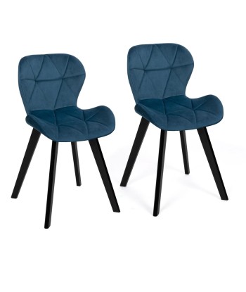 Lot de 2 chaises Daisy bleu chez Cornerstreet bien 