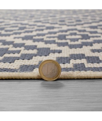 Tapis intérieur/exterieur rond Moretti 160x160cm en linge