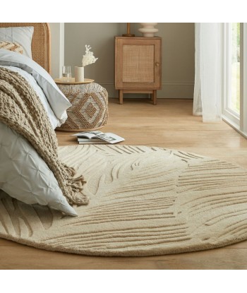 Tapis Lino rond Beige en laine online