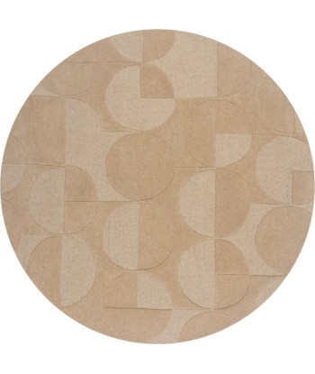 Tapis en laine rond Gigi Beige Vous souhaitez 