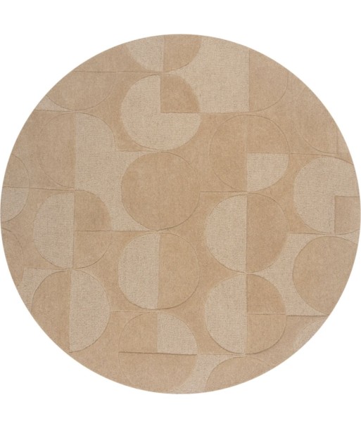 Tapis en laine rond Gigi Beige Vous souhaitez 