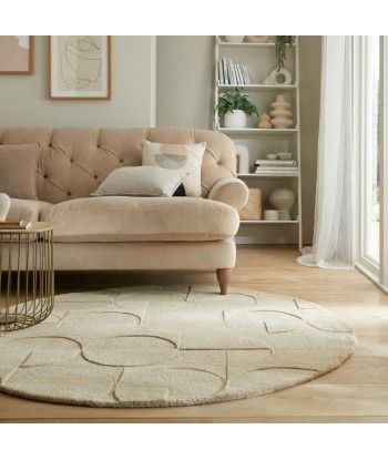 Tapis en laine rond Gigi Beige Vous souhaitez 