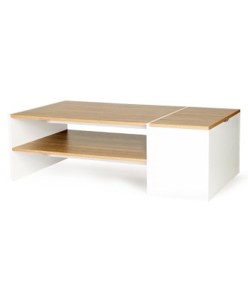 Table basse avec coffre Zoe Bois/Blanc Les êtres humains sont 