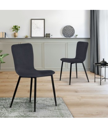 Lot de 4 chaises Manon gris foncé suggérées chez