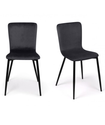 Lot de 4 chaises Manon gris foncé suggérées chez