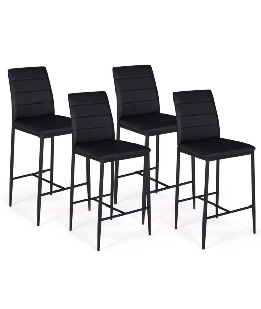 Lot de 4 tabourets Regilux noir Fin de série