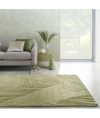 Tapis Lino vert en laine livraison et retour toujours gratuits