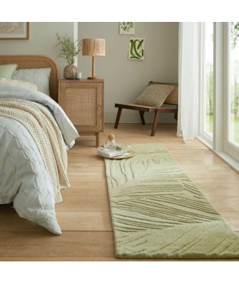 Tapis Lino vert en laine livraison et retour toujours gratuits