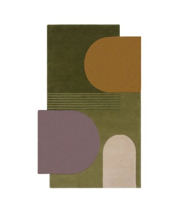 Tapis Abstract vert en laine votre