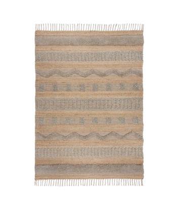 Tapis naturel en Jute Medina gris le des métaux précieux