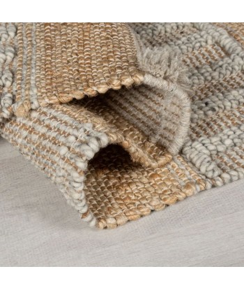 Tapis naturel en Jute Medina gris le des métaux précieux