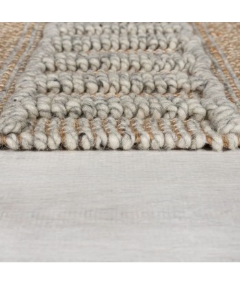 Tapis naturel en Jute Medina gris le des métaux précieux