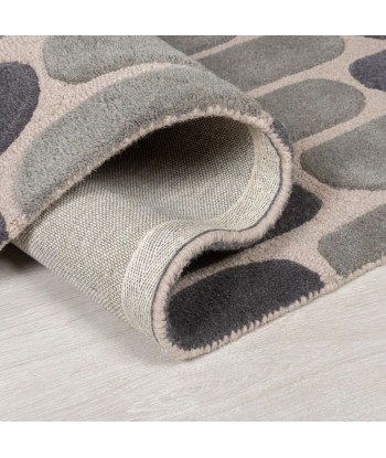 Tapis en laine Fossil gris 60x230cm s'inspire de l'anatomie humaine