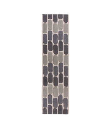 Tapis en laine Fossil gris 60x230cm s'inspire de l'anatomie humaine