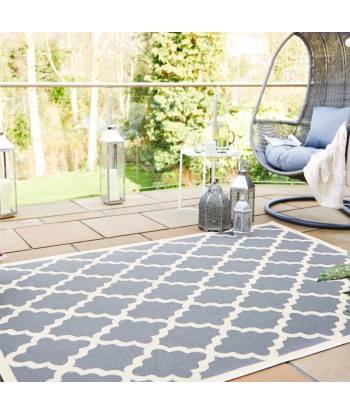 Tapis intérieur/extérieur Padua gris et beige Véritable concentré