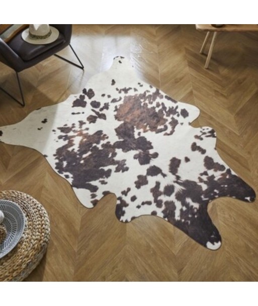 Tapis effet peau de vache destockage