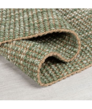 Tapis de couloir jute vert destockage