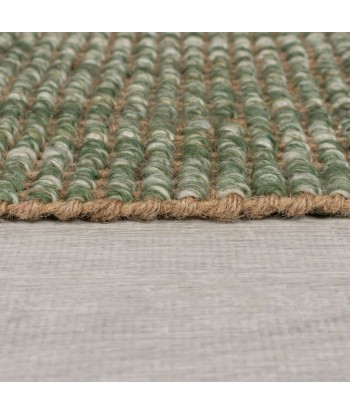 Tapis de couloir jute vert destockage