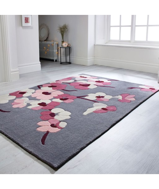 Tapis Blossom gris et rose 160x230cm offre 