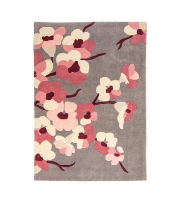 Tapis Blossom gris et rose 160x230cm offre 