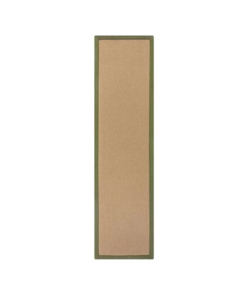 Tapis de couloir kira jute et vert 60x230cm Profitez des Offres !