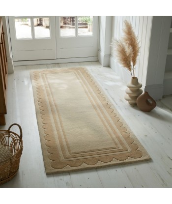 Tapis vintage de couloir laine 80x230cm basket pas cher