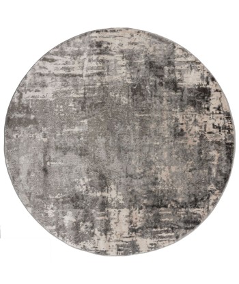 Tapis rond vintage Gris 160x160cm pas cher