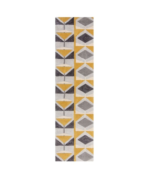 Tapis de couloir Kodiac jaune 60x230cm Amélioration de cerveau avec