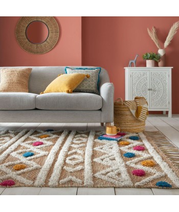 Tapis Jute coloré 80x150cm Par le système avancé 