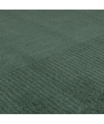 Tapis en laine Siena Vert foncé 160x230cm "Imparfait" Jusqu'à 80% De Réduction