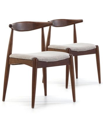 Lot de 2 chaises en bois massif Corzo Le MVP de beaucoup