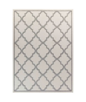 Tapis de Salon YAIZA 160x213cm Blanc/Gris JUSQU'A -70%! 