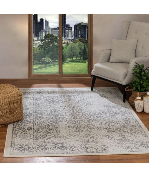 Tapis vintage Hazel 160x213cm Ivoire/Gris Comment ça marche