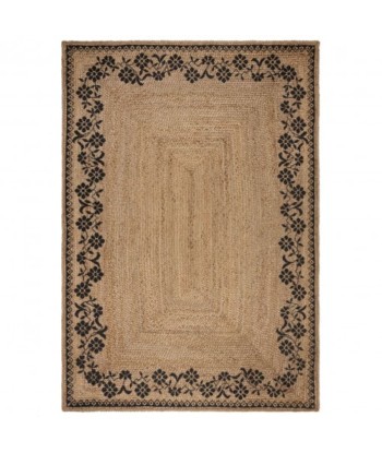 Tapis Jute Beige et noir Maisie 120x170cm s'inspire de l'anatomie humaine