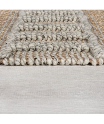 Tapis en Jute et laine 60x230cm pas cheres