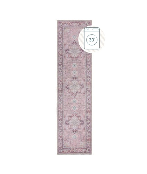 Tapis lavable de couloir Windsor 60x230cm Rose du meilleur 