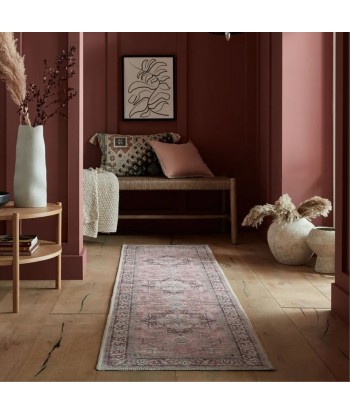 Tapis lavable de couloir Windsor 60x230cm Rose du meilleur 