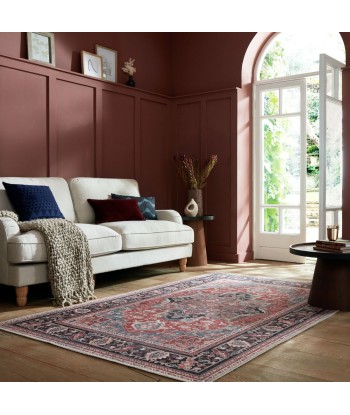 Tapis lavable Hebden 80x150cm rouge Economisez 